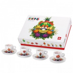 illy MASKOTTE 4 капучино чаши